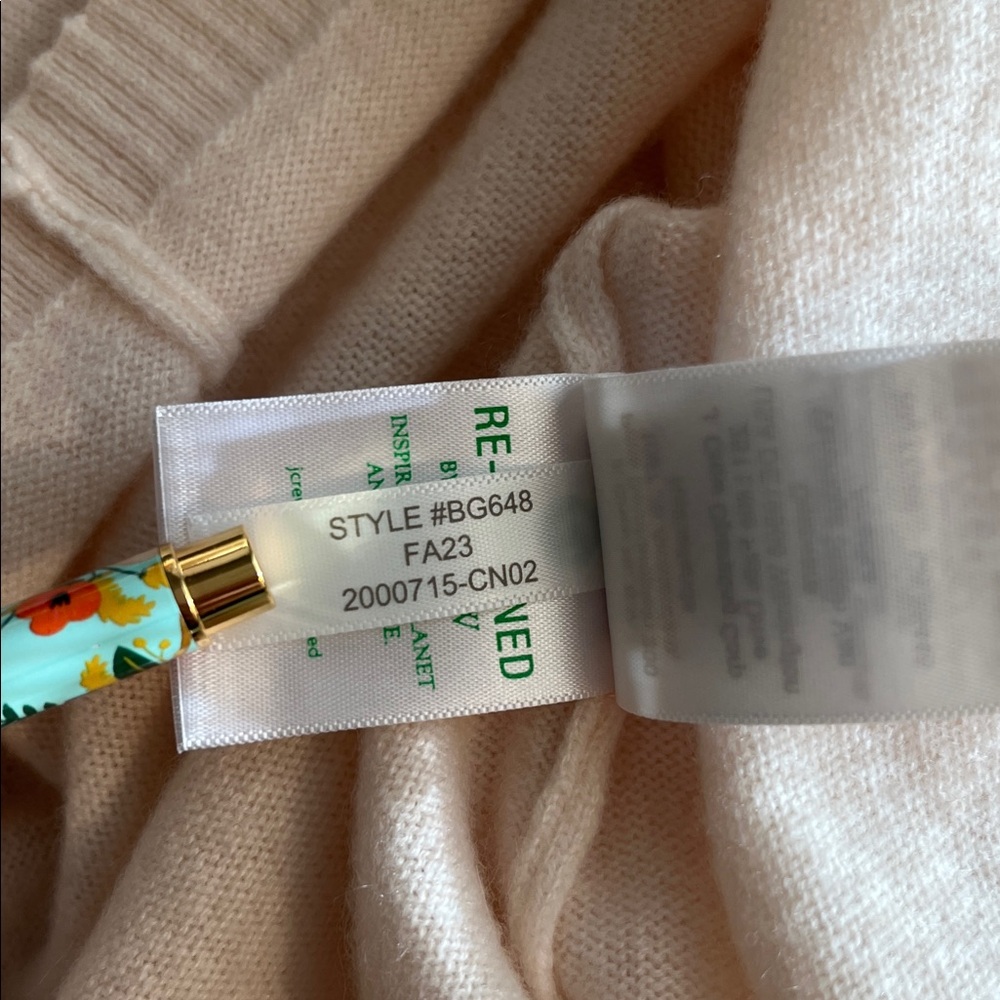 J.Crew | Cashmere relaxed-fit t-shirt | Snow | Size S - Picture 12 of 15
